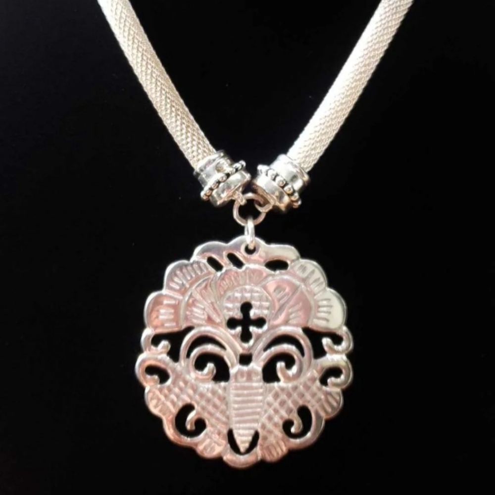 Vintage Joseph Esposito Silver Butterfly Necklace